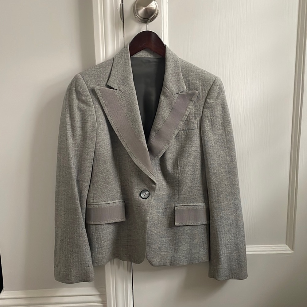 CAROLINA HERRERA Wool & Cashmere Blend 1-Button Blazer